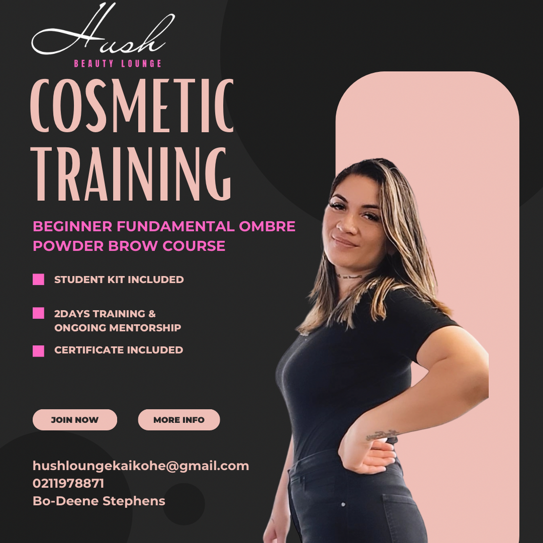 Hush Cosmetic Training deposit